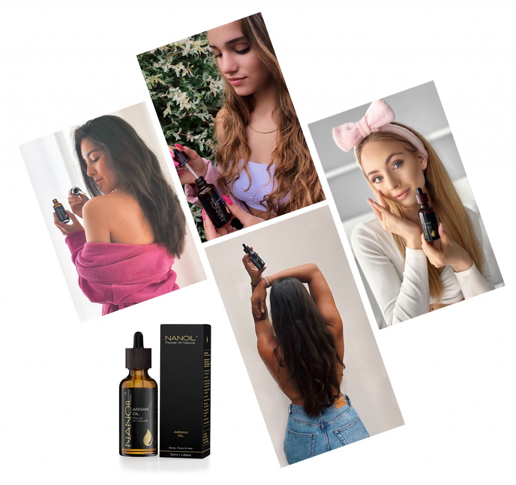 óleo de argan para cabelo e pele